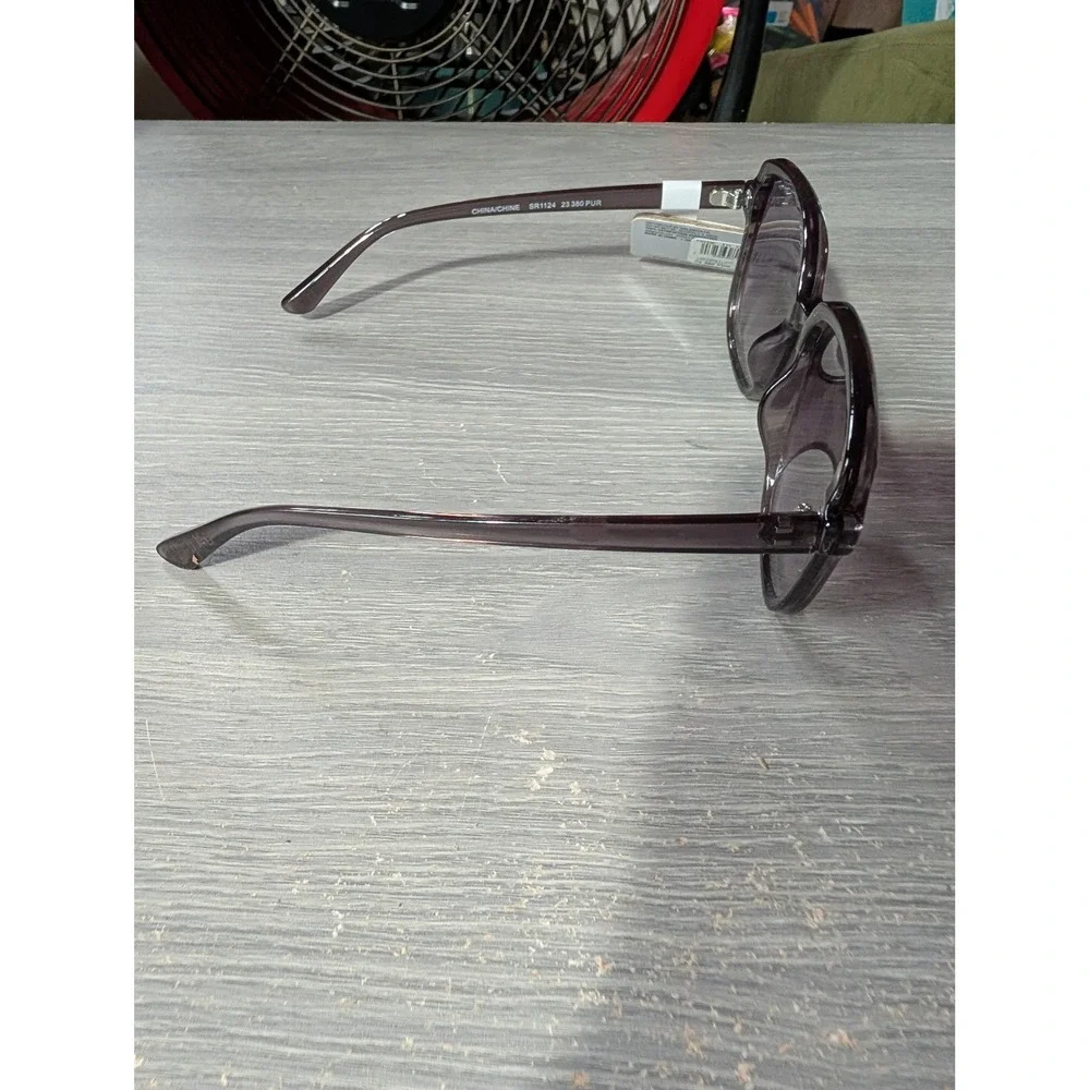 West Loop Womens Square Purple Translucent Gradient Sunglasses SR1124 23 380 PUR